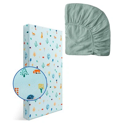 Στρώμα κούνιας για νήπια και μωρά με αφαιρούμενο κάλυμμα που αναπνέει